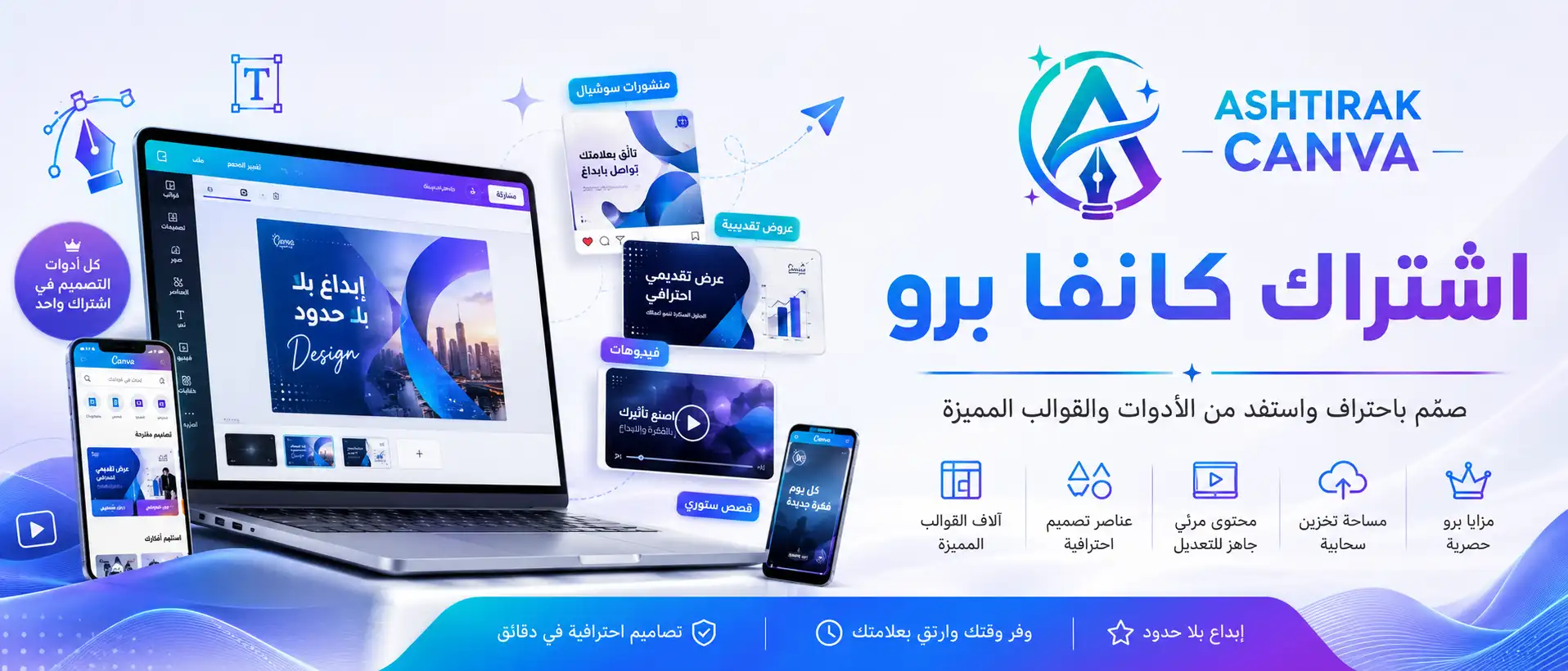 اشتراك كانفا برو - متجر شراء Canva Pro رسمي ومضمون